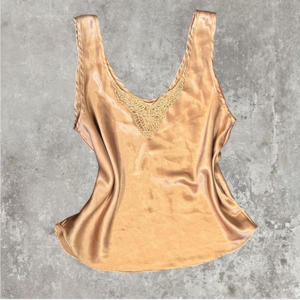 Gold Satin Camisole